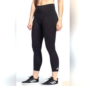 Womens Xtra Small Adidas 7/8 leg Tights Black FJ7187